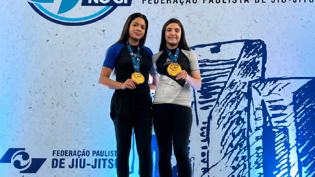 Bruniele e Nicoli conquistam títulos no Jiu-Jítsu