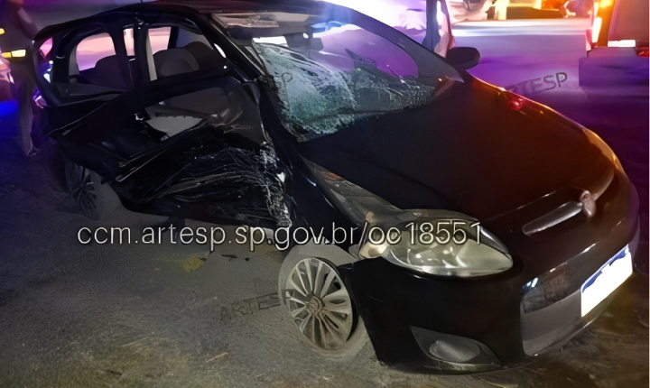 Colisão entre veículos deixa um morto e quatro feridos na SP-079 em Votorantim