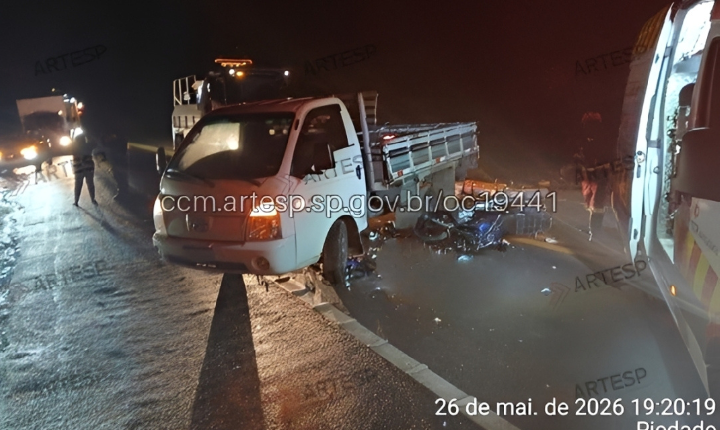 Motociclista fica gravemente ferido após colisão na SP-079 em Piedade