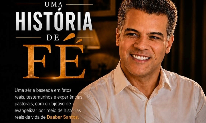 Pastor Daaber Santos estreia nesta sexta-feira o 1º episódio da série “Uma História de Fé”