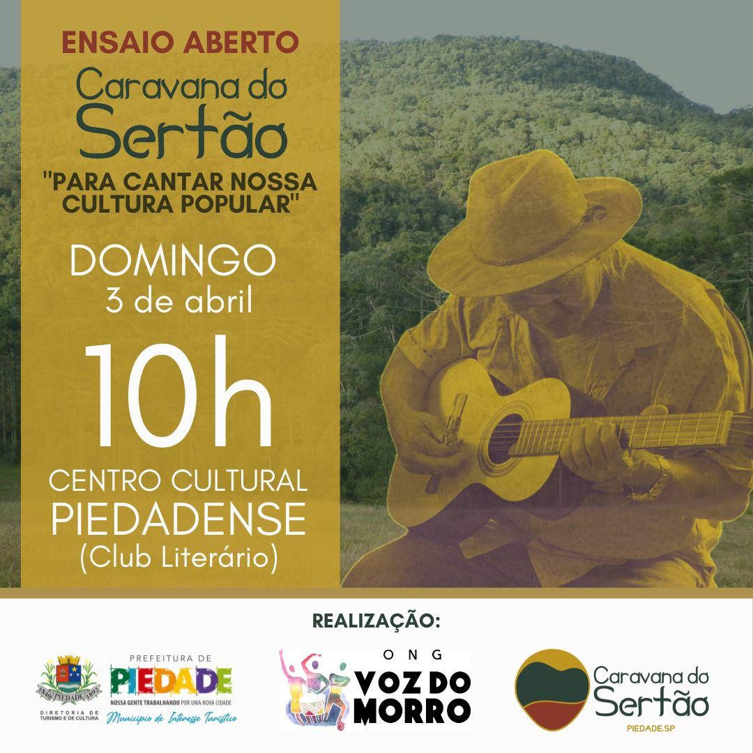 Caravana do Sertão realiza ensaio aberto, neste domingo (03)