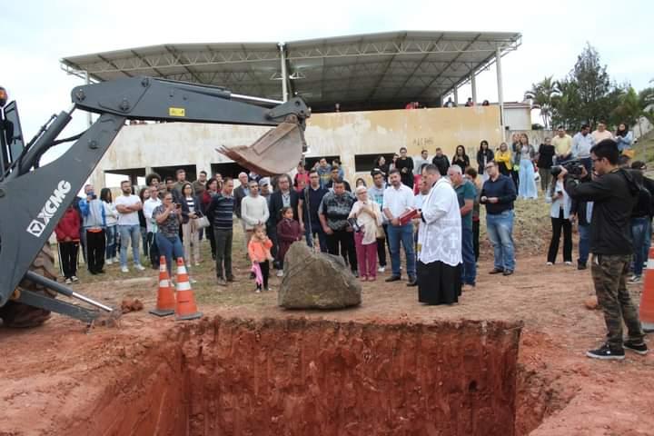Aconteceu hoje o lançamento da pedra fundamental da nova Etec de Piedade
