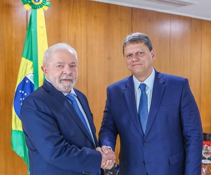 Lula se reúne com Governador de SP Tarcísio de Freitas
