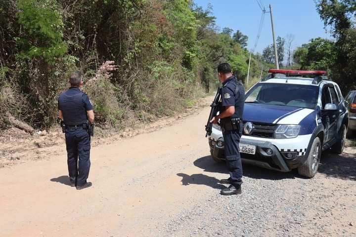 Ação preventiva dos GCMs de Piedade na estrada velha de Sorocaba