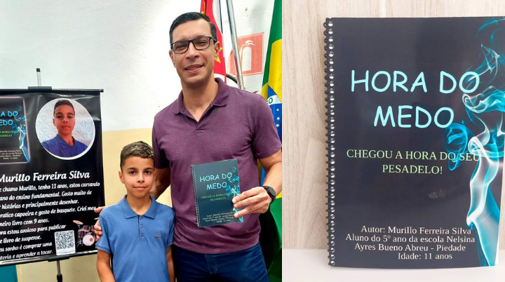 Vereador Caio Martori prestigia lançamento Literário na Escola Municipal