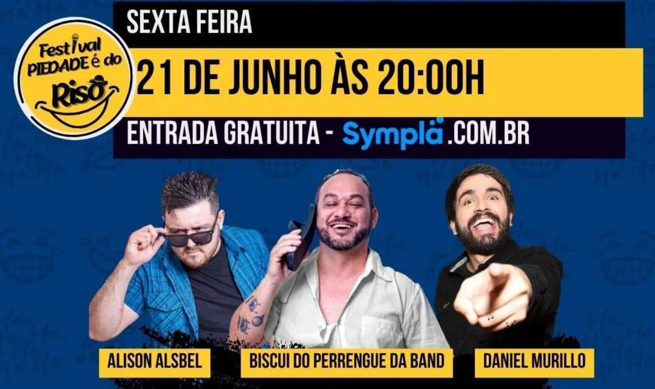 Festival do Riso traz diversão a Piedade com grandes nomes do stand-up