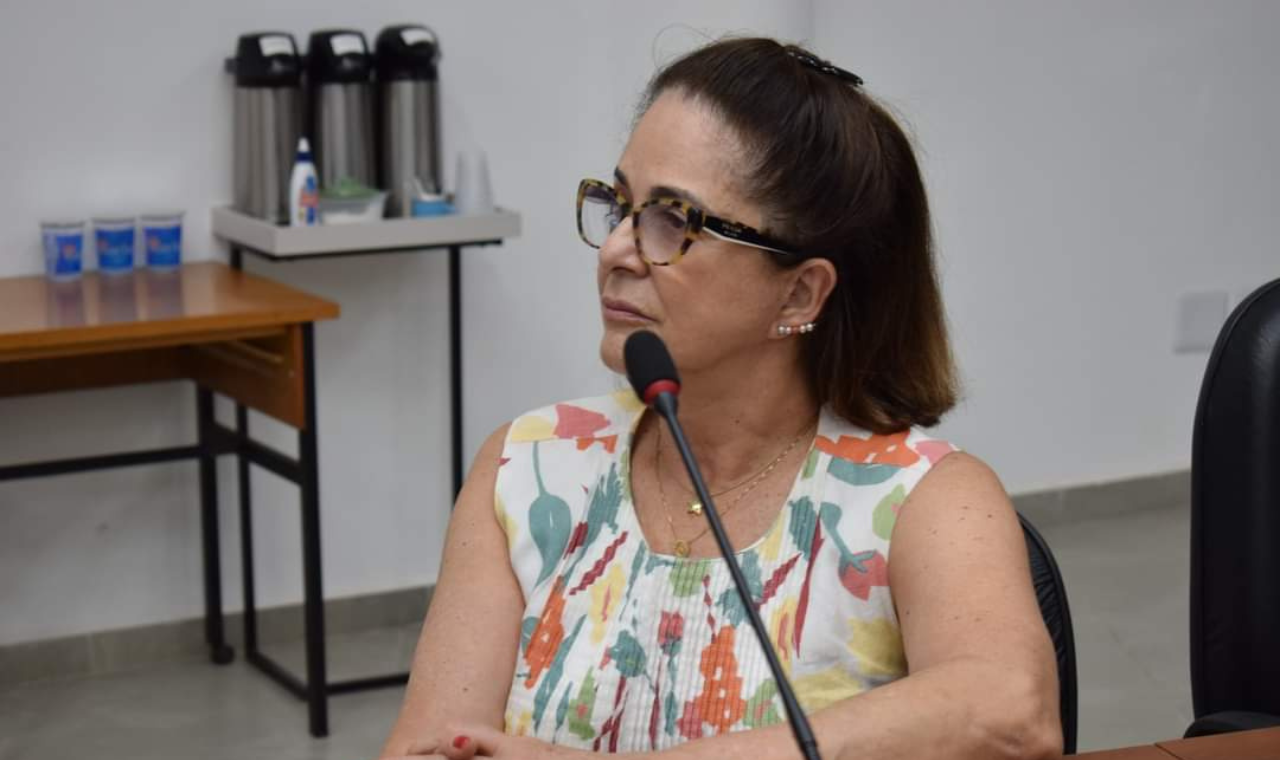 Vereadora Maria Vicentina defende-se de denúncia em sessão da câmara