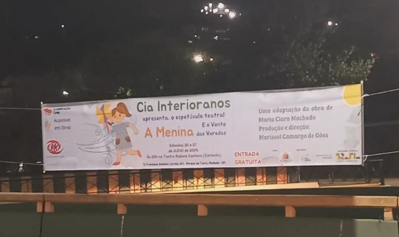 Faixa de divulgação do espetáculo 