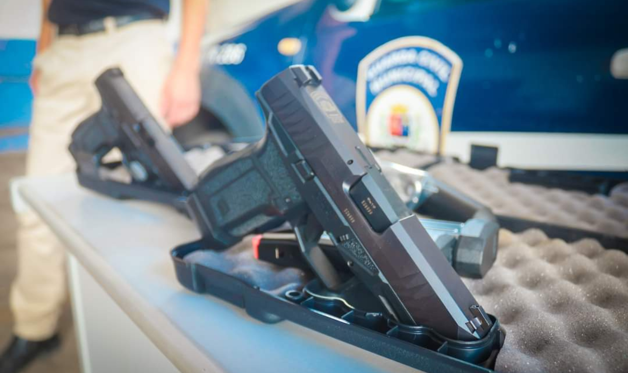 Guarda Civil de Piedade recebe reforço com novas pistolas 9mm