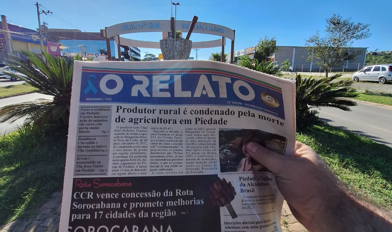 Jornal O Relato chega a Pilar do Sul com edição impressa