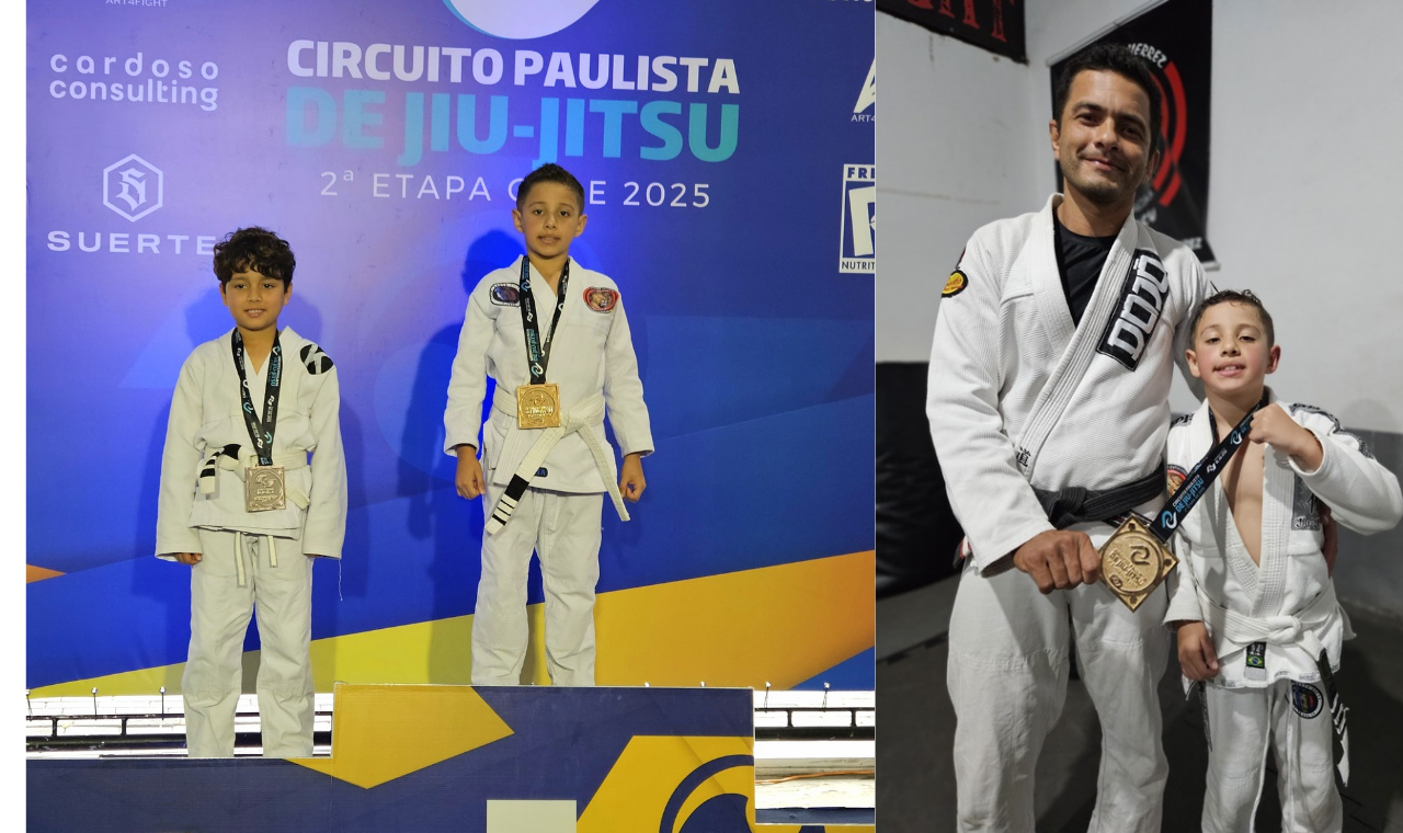 Davi Zeferino, de 8 anos, conquista título na 2ª etapa do Circuito Paulista de Jiu-Jitsu