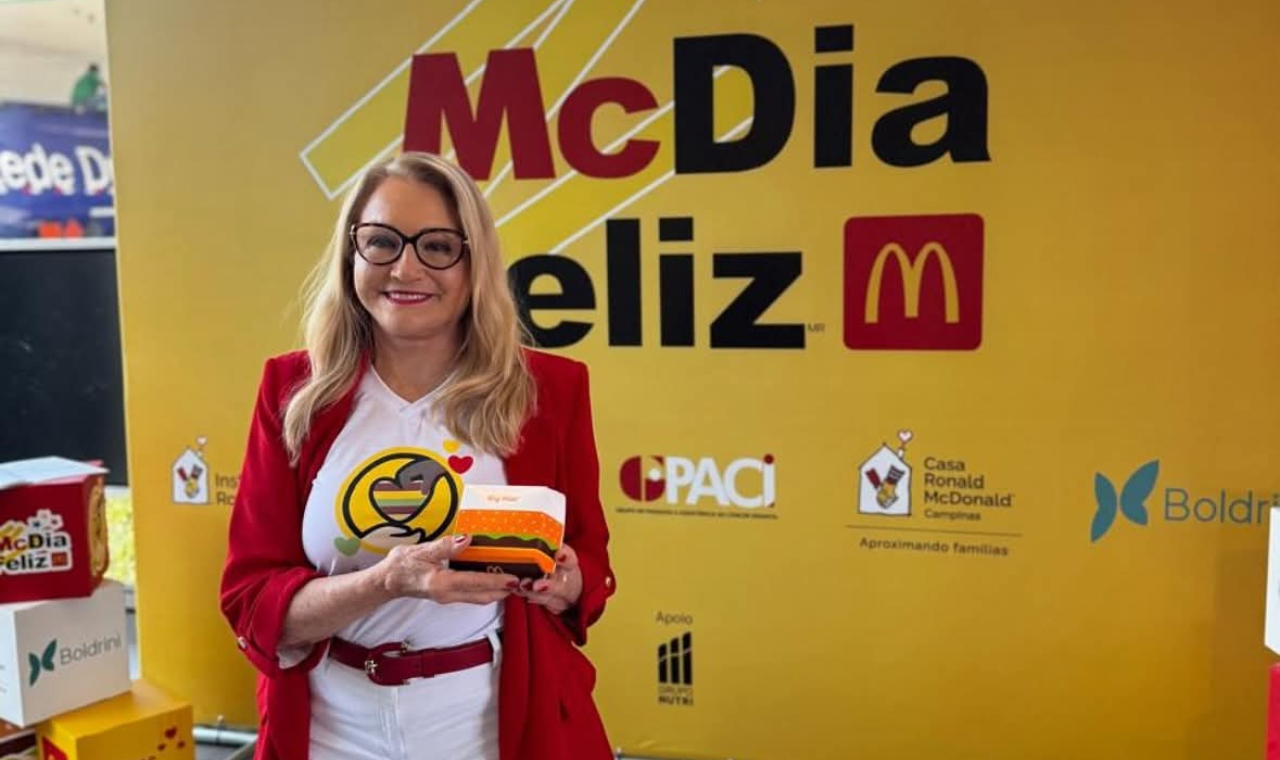 Deputada Maria Lucia Amary participa do McDia Feliz em apoio ao GPACI