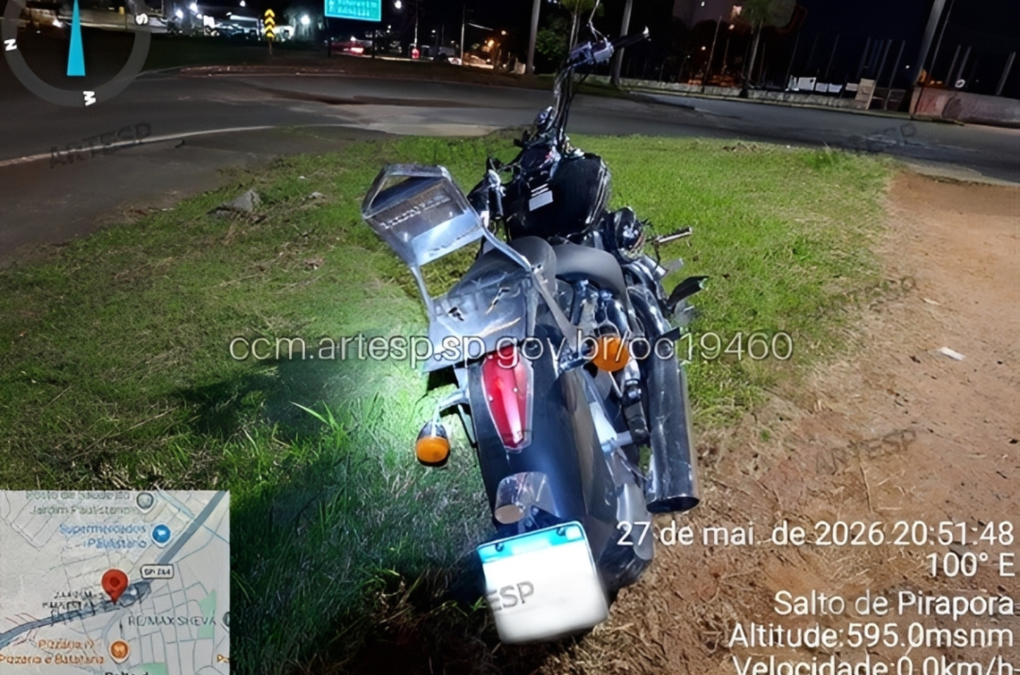 Pedestre morre após atropelamento na SP-264 em Salto de Pirapora