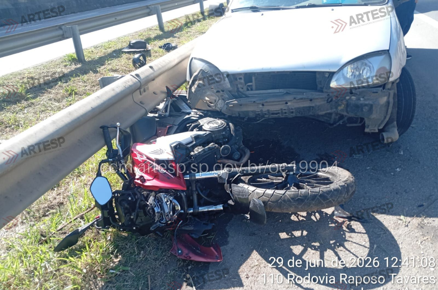 Motociclista morre atropelado na Raposo Tavares