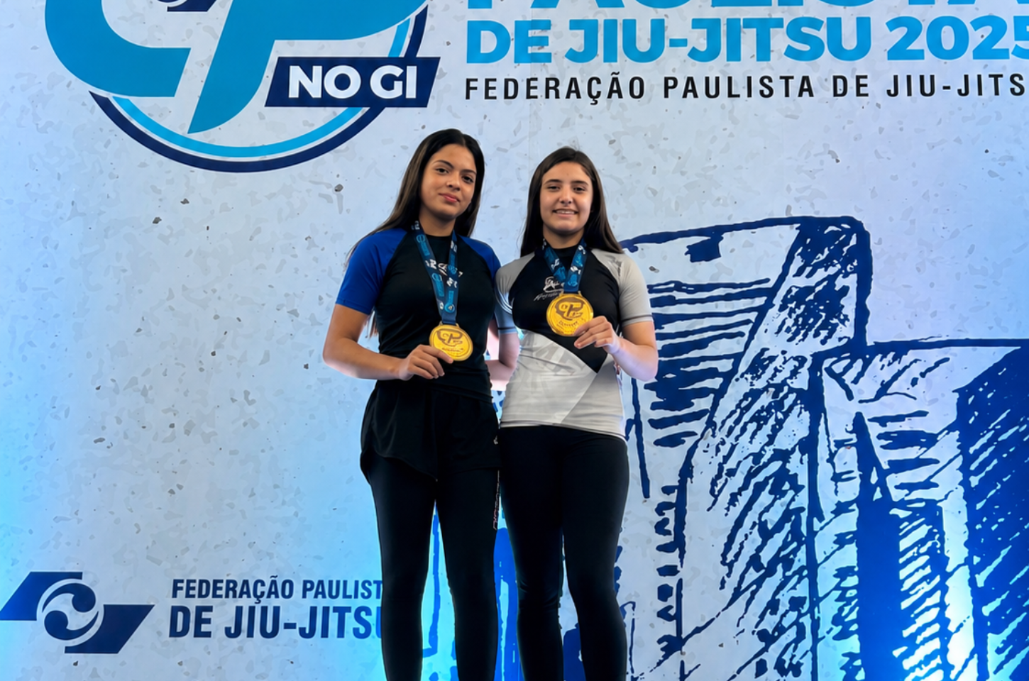 Bruniele e Nicoli conquistam títulos no Jiu-Jítsu