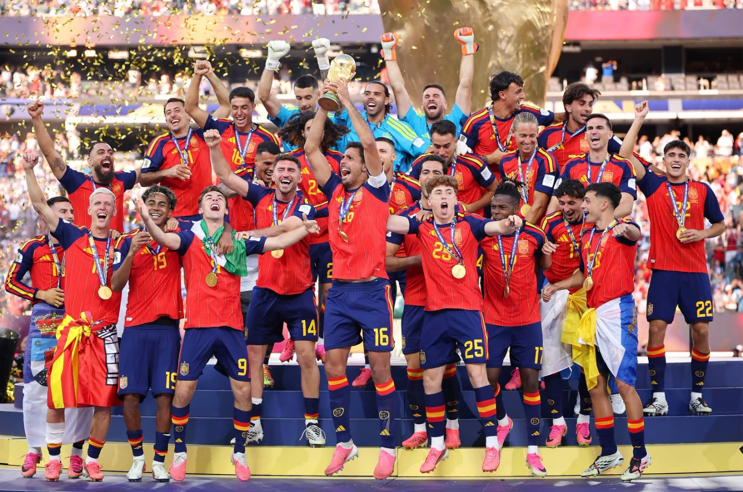 Espanha domina Argentina, vence na prorrogação e leva o bi da Copa
