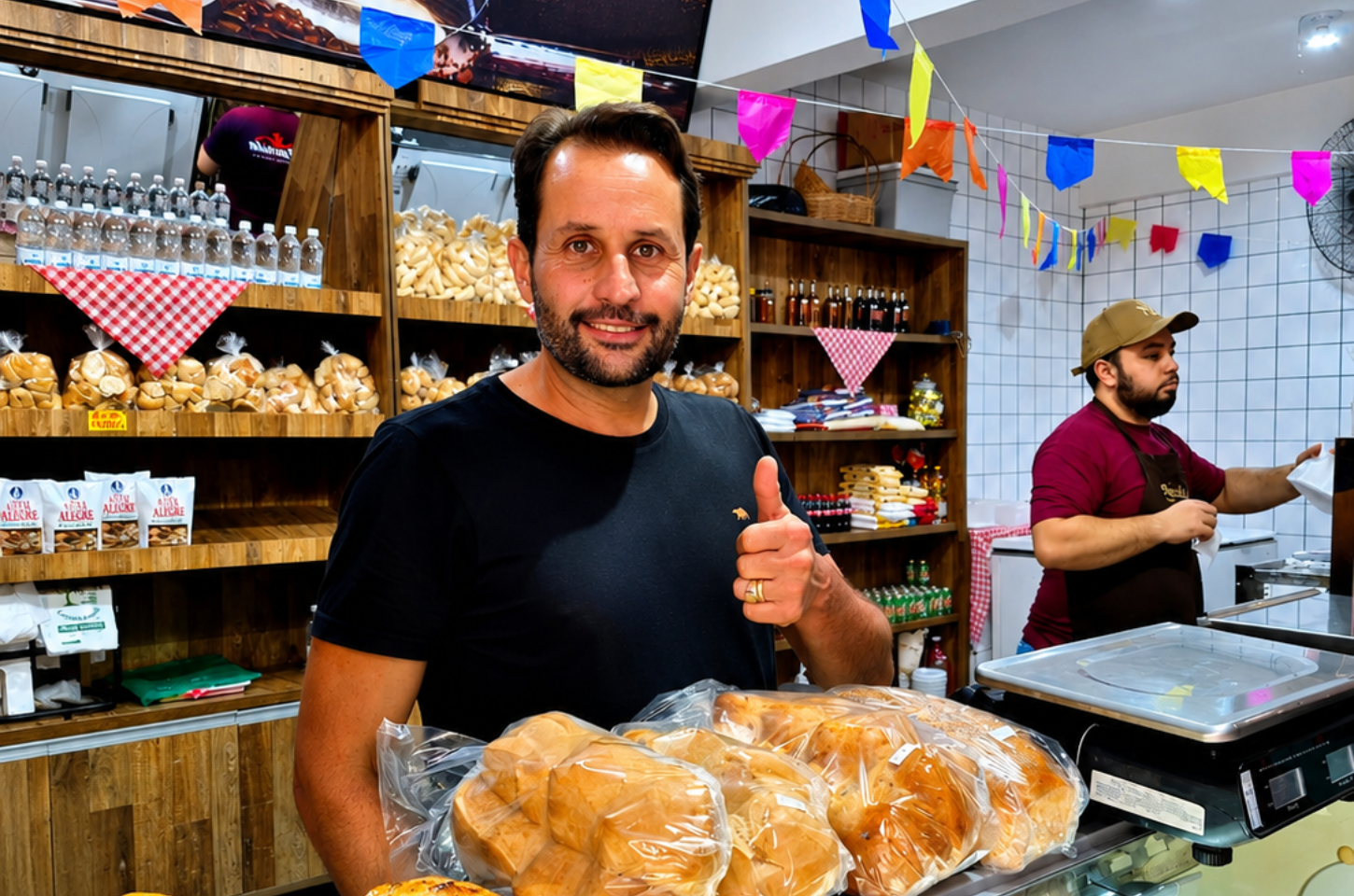 Padaria Almeida mantém tradição familiar há 22 anos no Mercado Municipal de Piedade