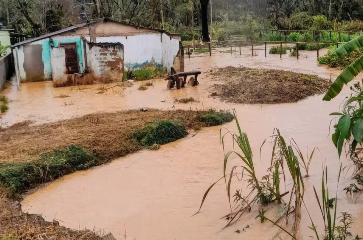 Chuvas causam alagamentos e transtornos em Piedade